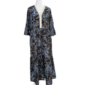 SAIPH LAB SANTORINI Floral Maxi Dress Size M